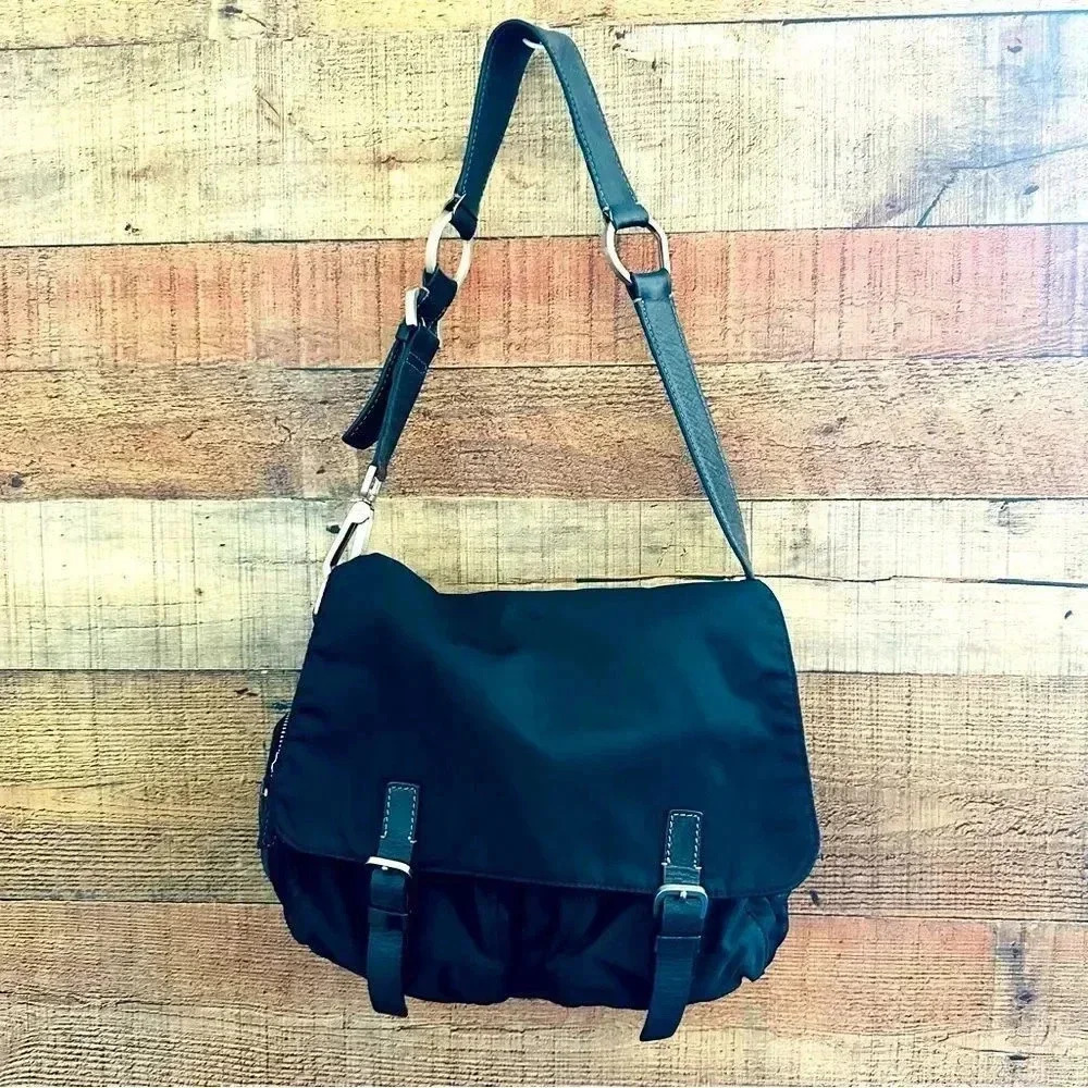 Francesco Biasia Large Nylon/Leather Bag